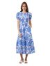 Sugarlips Floral Blue White Casual Dress Size L - photo 1