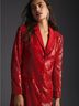Maeve 100% Polyester Red Blazer Size 14 - photo 4