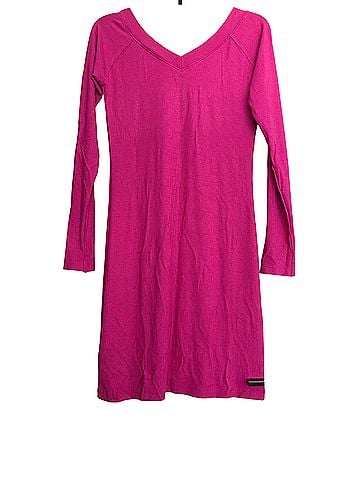 Bebe Swarovski Logo Long Sleeve Dress Casual Dress (view 2)