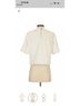 Bar III 100% Polyester White Short Sleeve Blouse Size L - photo 9