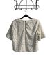Bar III 100% Polyester White Short Sleeve Blouse Size L - photo 2