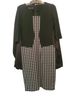 Homeyee Houndstooth Black White Cocktail Dress Size 6 - photo 1