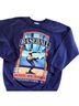 Hanes Color Block Graphic Blue Sweatshirt Size M - photo 1