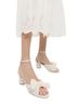 Loeffler Randall 100% Polyester Solid Ivory Pink Sandals Size 8 - photo 1