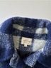 Sézane Checkered-gingham Blue White Coat Size 8 - photo 3