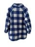 Sézane Checkered-gingham Blue White Coat Size 8 - photo 2