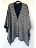 Tory Burch Stripes Black White Coat Size M - photo 10