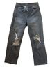 Wild Fable 100% Cotton Solid Black Jeans Size 6 - photo 1