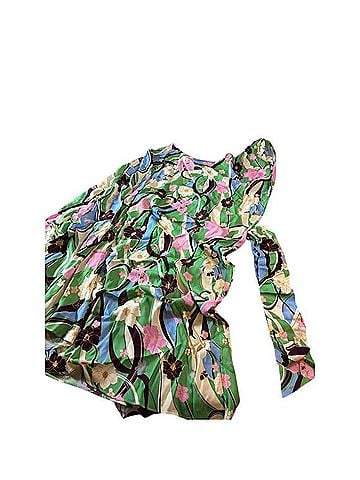 Brixon Ivy London One Shoulder Floral Psychedelic Midi Dress Casual Dress (view 1)