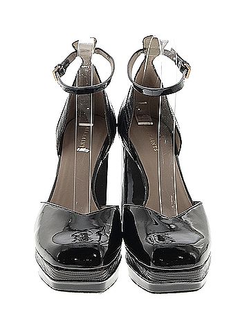 ALLSAINTS Tiffany Leather Square Platform Heels Allsaints Heels (view 2)