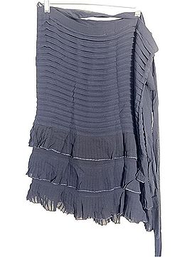 Susana Monaco Asymmetrical Ruffle Skirt Silk Skirt (view 1)