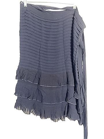 Susana Monaco Asymmetrical Ruffle Skirt Silk Skirt (view 1)