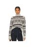 Veronica Beard Fair Isle Gray Ivory Turtleneck Sweater Size XS - photo 4