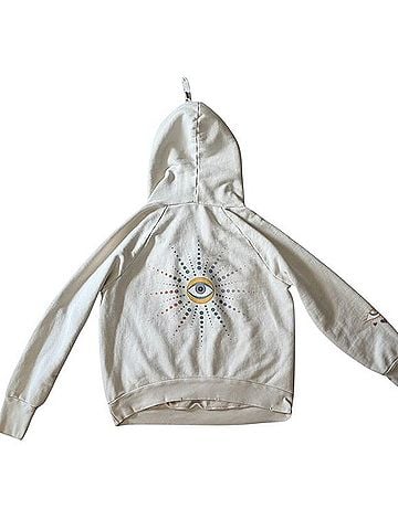 NSF NSF x JA Cream Cotton Hoodie Sweatshirt (view 2)