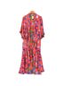 Alice + Olivia 100% Poly Floral Multi Color Silk Cardigan Size M - photo 1
