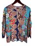 Johnny Was Floral Multi Color Long Sleeve Blouse Size S - photo 1