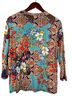 Johnny Was Floral Multi Color Long Sleeve Blouse Size S - photo 2