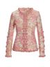 Boston Proper 100% Polyester Floral Pink Ivory Blazer Size 12 - photo 1