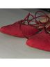 Stuart Weitzman 100% Suede Red Flats Size 9 1/2 - photo 7