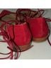 Stuart Weitzman 100% Suede Red Flats Size 9 1/2 - photo 8