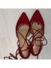 Stuart Weitzman 100% Suede Red Flats Size 9 1/2 - photo 9