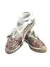 Brooks Brothers 100% Fabric Floral Red White Black Wedges Size 9 - photo 1