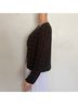 Papell Boutique Evening 100% Silk Checkered-gingham Brown Jacket Size S - photo 8