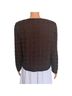 Papell Boutique Evening 100% Silk Checkered-gingham Brown Jacket Size S - photo 2