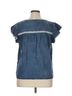 Rails Blue Short Sleeve Blouse Size XL - photo 2