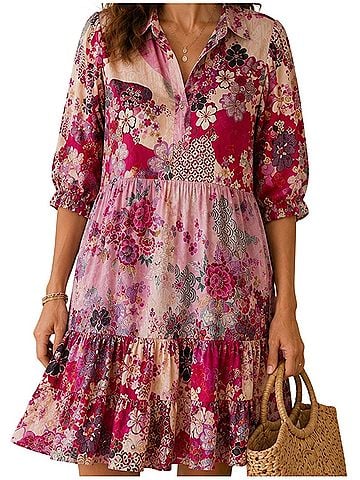 Johnny Was Yama Jasmine Cocktail Dress (view 1)