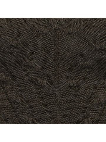 Ralph Lauren Ralph Lauren Black Label V-Neck Sweater in Olive Green Cashmere (view 2)