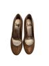 Sofft 100% Leather Solid Brown Heels Size 7 - photo 2