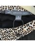 Adrianna Papell Leopard Print Solid Black Tan Casual Sweaters Size S - photo 3