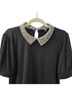 Adrianna Papell Leopard Print Solid Black Tan Casual Sweaters Size S - photo 5