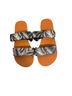 Volcom Floral Black Brown Sandals Size 7 - photo 1