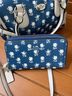 Coach Floral Blue White Leather Satchel One size - photo 5