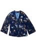 Free People 100% Rayon Floral Black Multi Color Kimono Size S - photo 1