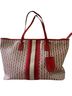 Tory Burch 100% Other Print Red Burgundy Ivory Shoulder Bag One size - photo 1