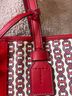 Tory Burch 100% Other Print Red Burgundy Ivory Shoulder Bag One size - photo 12