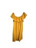 Nine West 100% Polyester Solid Gold Casual Dress Size XL - photo 2
