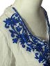 Ella Moss Floral White Blue Swimsuit Cover Up Size M - photo 2
