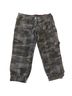 Fishbone Plaid Camo Gray Blue Cargo Pants Size XS - photo 1