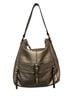 B Makowsky 100% Leather Solid Multi Color Gold Silver Shoulder Bag One size - photo 1