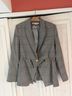 Veronica Beard Plaid Black White Blazer Size 10 - photo 6