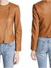 Vince. 100% Lambskin 100% Cotton 100% Polyester Brown Jacket Size XS - photo 2