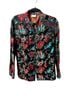 Chico's Floral Black Red Blue Gold Blazer Size 2X - photo 1
