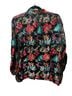 Chico's Floral Black Red Blue Gold Blazer Size 2X - photo 2