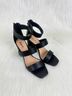 Qupid Luxe 100% Faux Leather Solid Black Heels Size 8 - photo 4