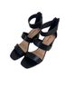 Qupid Luxe 100% Faux Leather Solid Black Heels Size 8 - photo 2