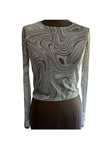 ASOS Tall Swirl Pattern Long Sleeve Top Long Sleeve T-Shirt (view 1)